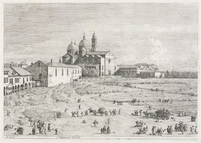 Ansichten: Kirche der Heiligen Justina in Prà della Valle, Padua von Antonio Canaletto
