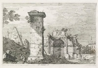 Ansichten: Le Pilier isolé von Giovanni Antonio Canal