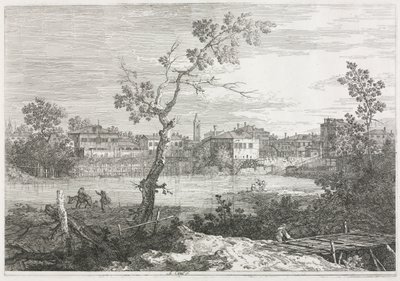 Ansichten: Ansicht von Burano, einer Stadt auf einer Insel in der venezianischen Lagune, 1735-1746 von Giovanni Antonio Canal