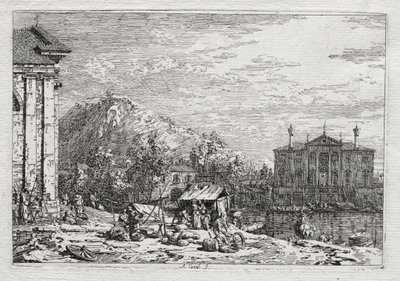Ansichten von Venedig und Umgebung: Eine Stadt jenseits eines Flusses von Antonio Canaletto