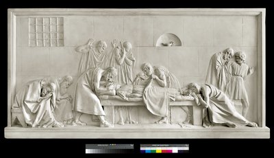 Kriton schließt die Augen des Sokrates von Antonio Canova