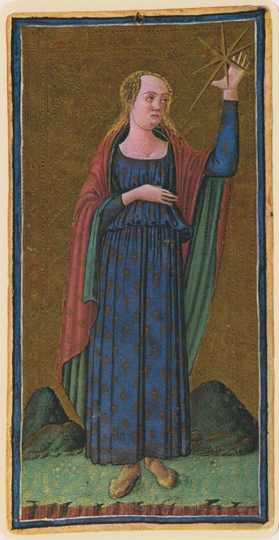 Der Stern, Faksimile einer Tarotkarte aus dem 
