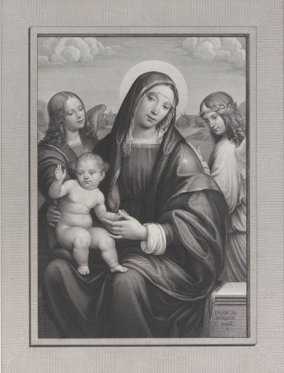 Madonna mit Kind und Engeln, 1822-1888 von Antonio Dalco
