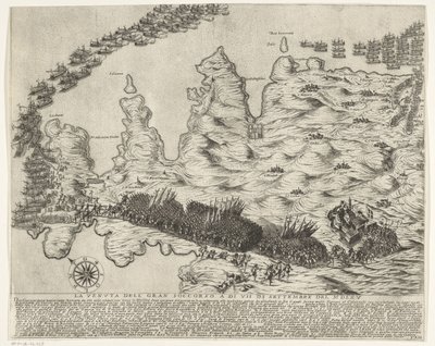 Ankunft der Hilfstruppen auf Malta von Antonio Francesco Lucini