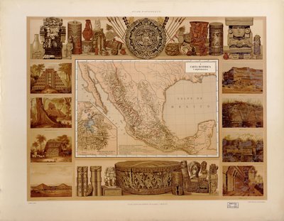 Atlas pintoresco e histórico de los Estados Unidos Mexicanos von Antonio García Cubas