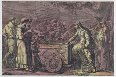Lucius Albinius rettet die Vestalinnen von Antonio Giuseppe Basoli