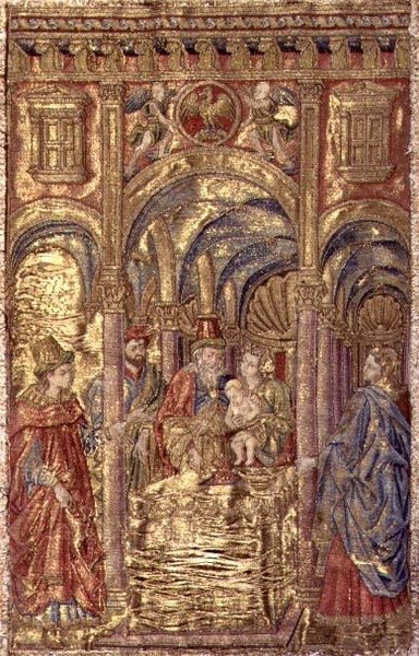 Die Beschneidung, Wandteppich mit Szenen aus dem Leben von Johannes dem Täufer von Antonio Pollaiuolo