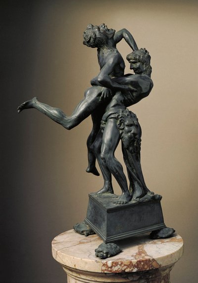 Die zwölf Arbeiten des Herkules: Herakles (Herkules) hebt den Riesen Anteus von Antonio Pollaiuolo
