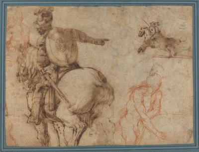 Ein Soldat zu Pferd und andere Studien von Antonio Tempesta