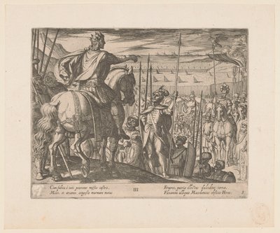 Alexander der Große instruiert die makedonischen Soldaten von Antonio Tempesta