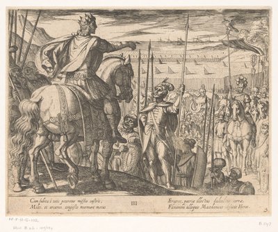 Alexander der Große instruiert die makedonischen Soldaten von Antonio Tempesta