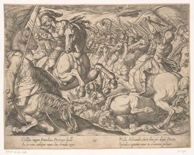 Alexander der Große kämpft gegen die Perser von Antonio Tempesta