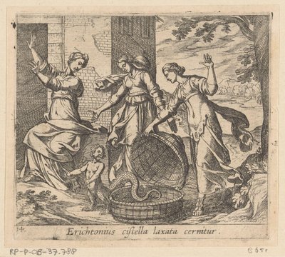 Erichthonius aus seinem Korb gelassen von Antonio Tempesta