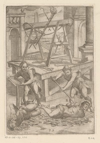 Folter mit kochendem Öl von Antonio Tempesta