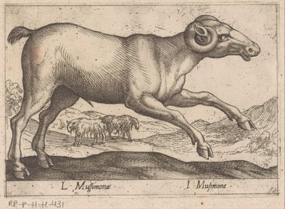 Geitachtige Dieren und Fabelwezens von Antonio Tempesta