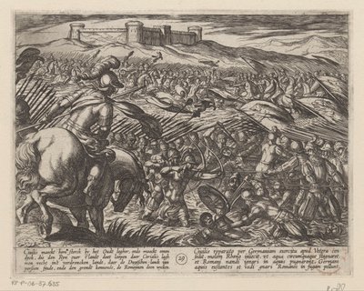 Julius Civilis setzt das Land mit Hilfe von Deichen unter Wasser von Antonio Tempesta