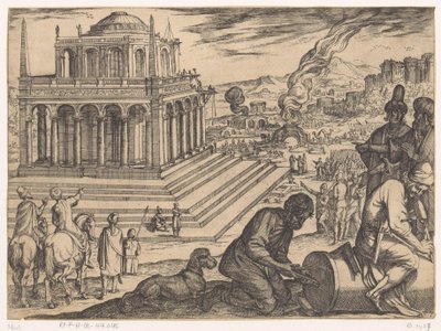 Mausoleum von Halikarnassos von Antonio Tempesta