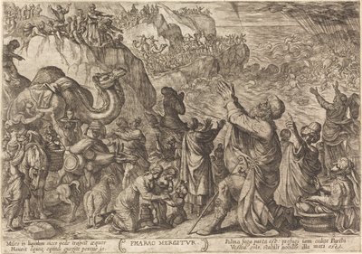 Die Armee des Pharaos ertrinkt im Roten Meer von Antonio Tempesta
