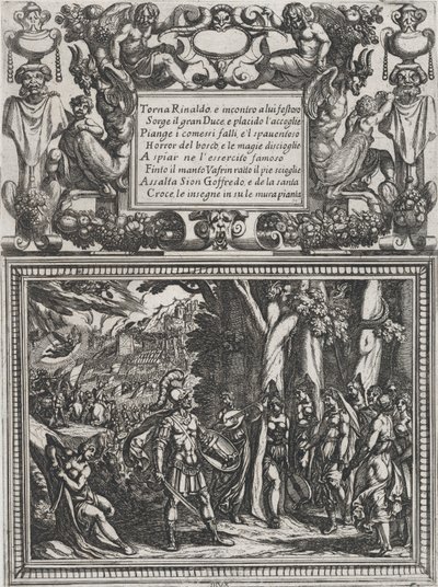 Tafel 18: Illustration zu Canto XVIII, aus Torquato Tassos 