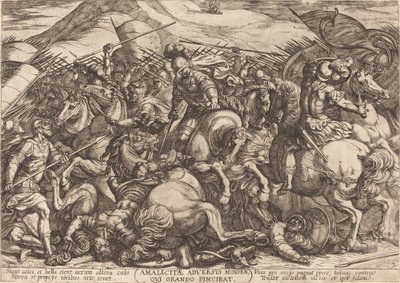 Die Niederlage der Amalekiter durch die Hebräer von Antonio Tempesta