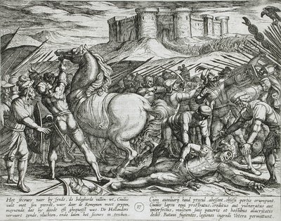 Die Römer werden durch Civilis