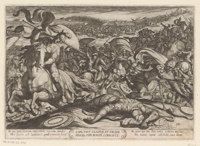 Selbstmord von Saul nach seiner Niederlage durch die Philister von Antonio Tempesta