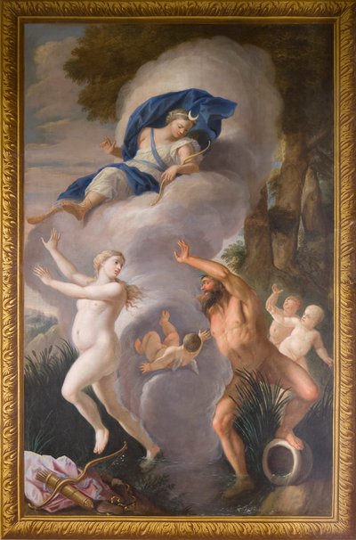 Nordfassaden-Wandbild, das Alpheus und Arethusa darstellt, Bankettsaal von Antonio Verrio