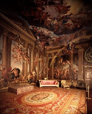Olympische Götter, Wandmalereien im Himmelzimmer, ca. 1695-96 von Antonio Verrio