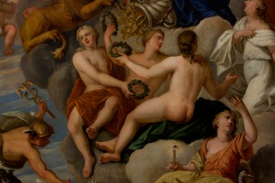 Die drei Grazien (Detail) von Antonio Verrio