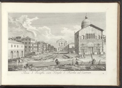 Ansicht der Chiesa di San Giuseppe di Castello in Venedig von Antonio Visentini
