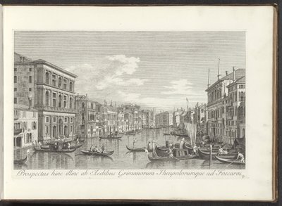 Ansicht des Canal Grande, Palazzo Grimani und Ca