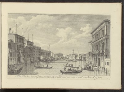 Ansicht des Canal Grande und Palazzo Vendramin-Calergi in Venedig von Antonio Visentini