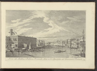 Ansicht des Canal Grande in Venedig von Antonio Visentini