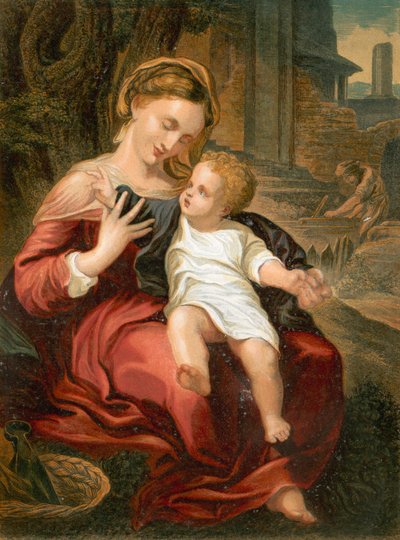 Die Heilige Familie von Antonio da Correggio