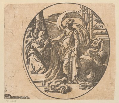 Odysseus auf der Insel der Circe von Antonio da Trento (possibly)