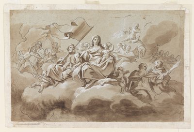 Die Jungfrau und das Kind umgeben von Heiligen von Antonio di Dominici