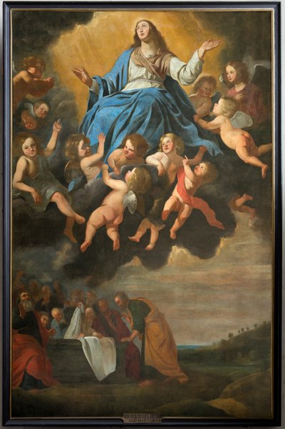 Pfarrkirche (Parochiekerk Sint-Eligius). Gemälde. "Mariä Himmelfahrt". Antoon van den Heuvel. von Antoon van den Heuvel