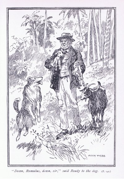 Runter Romulus, runter, sagte Ready zum Hund von Archibald Webb