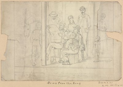 Skizze - Nachrichten von der Armee von Archibald Willard