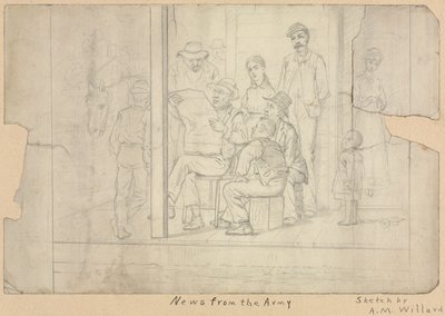 Skizze - Nachrichten von der Armee von Archibald Willard