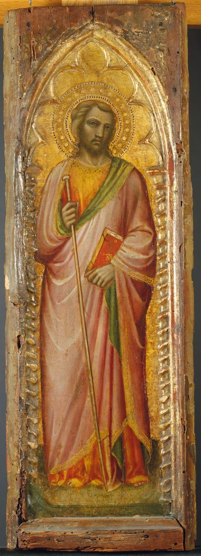 Ein Heiliger, möglicherweise Jakobus der Ältere, 1384-85 von Aretino Luca Spinello or Spinelli