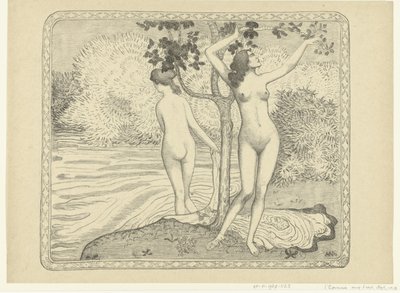 Zwei badende Frauen am Wasser (Sommer) von Aristide Maillol