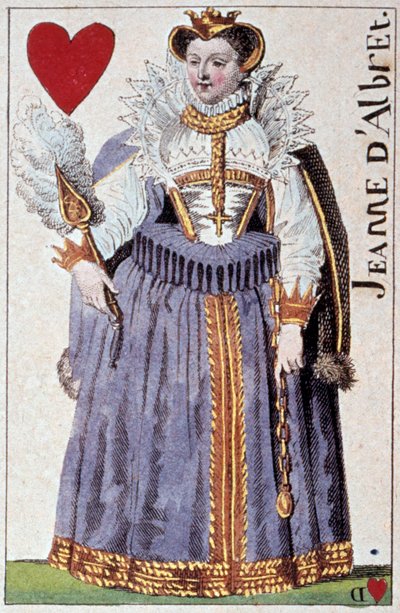 Darstellung von Königin Johanna von Albret (Johanna III. von Navarra) (1528-1572), Mutter von Heinrich IV. von Armand Gustave Houbigant