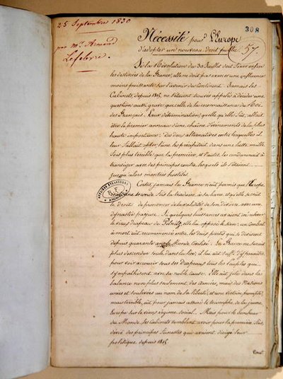 Denkschrift über die Notwendigkeit für Europa, ein neues öffentliches Recht zu übernehmen von Armand Lefebvre