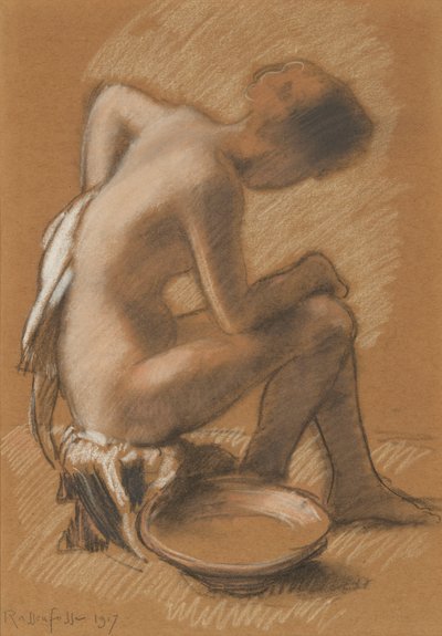 Frau bei ihrer Toilette, 1917 von Armand Rassenfosse