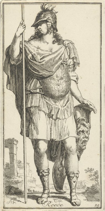 Minerva als Personifikation der Vernunft von Arnold Houbraken