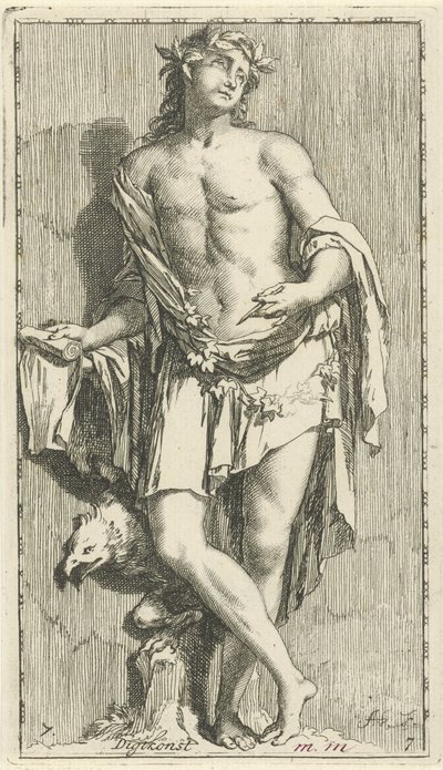 Personifikation der Dichtkunst (Digtkonst) von Arnold Houbraken