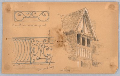Architektonische Details in Lisieux von Arnold William Brunner