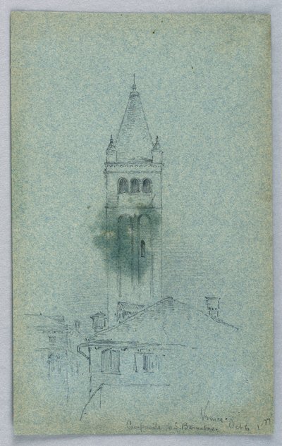 Campanile von St. Barnabas, Venedig von Arnold William Brunner