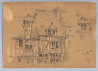 Häuser in Rouen von Arnold William Brunner